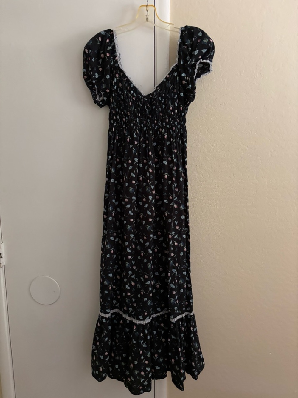 Christy Dawn - The Matilde Dress in Noir Poppies - Picture 3 of 5